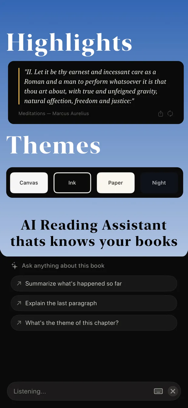 Morph Books screen