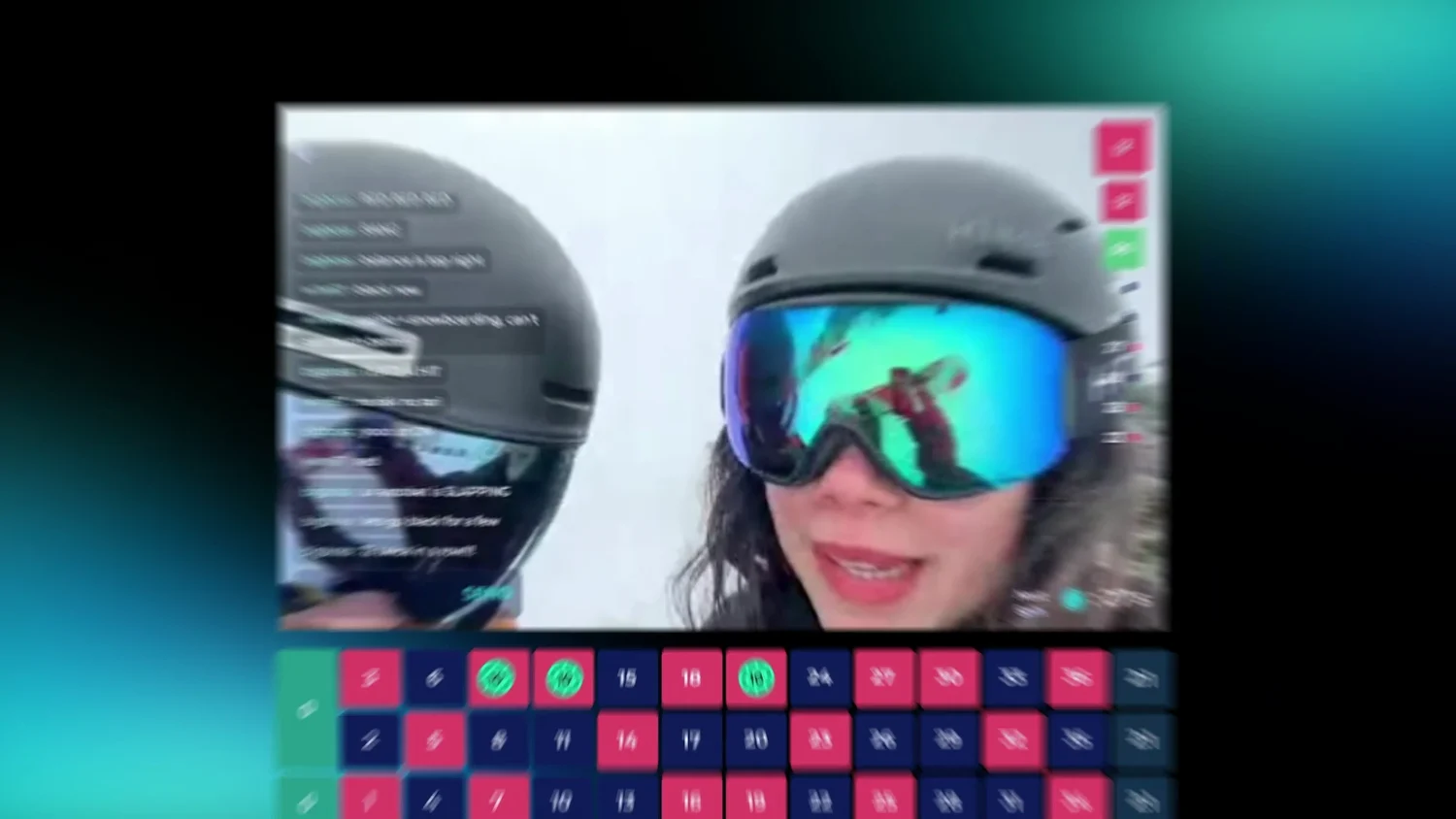 Two streamers on a LiveChance stream