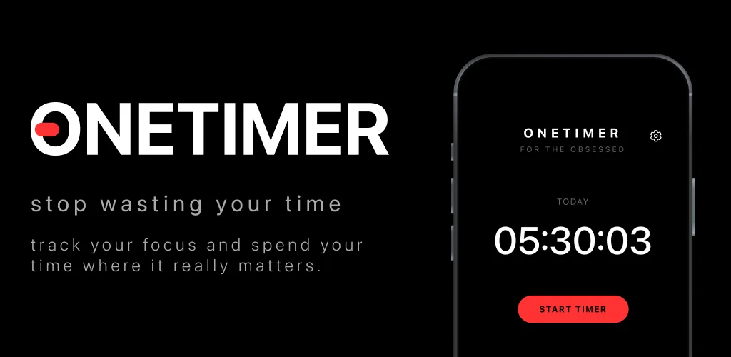 OneTimer banner: stop wasting your time