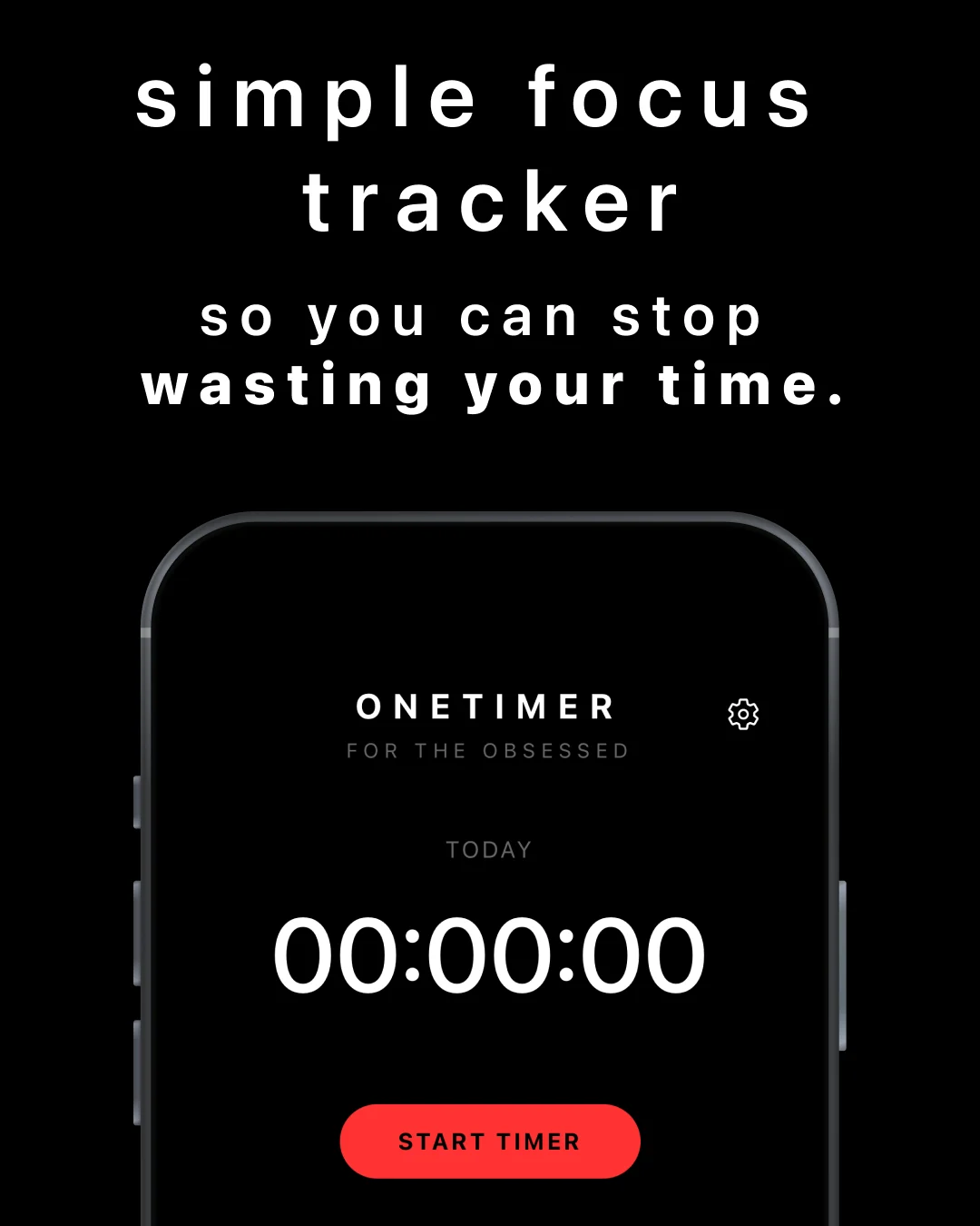 OneTimer timer screen